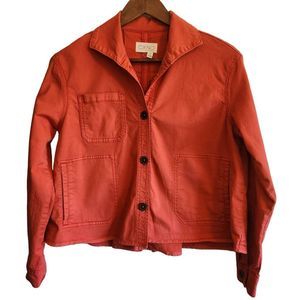 Anthropologie CHINO Swing Pleated Jacket Size XL